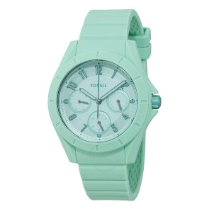 Horlogeband (Band + Kastcombinatie) Fossil ES4188 Onderliggend Silicoon Mintgroen